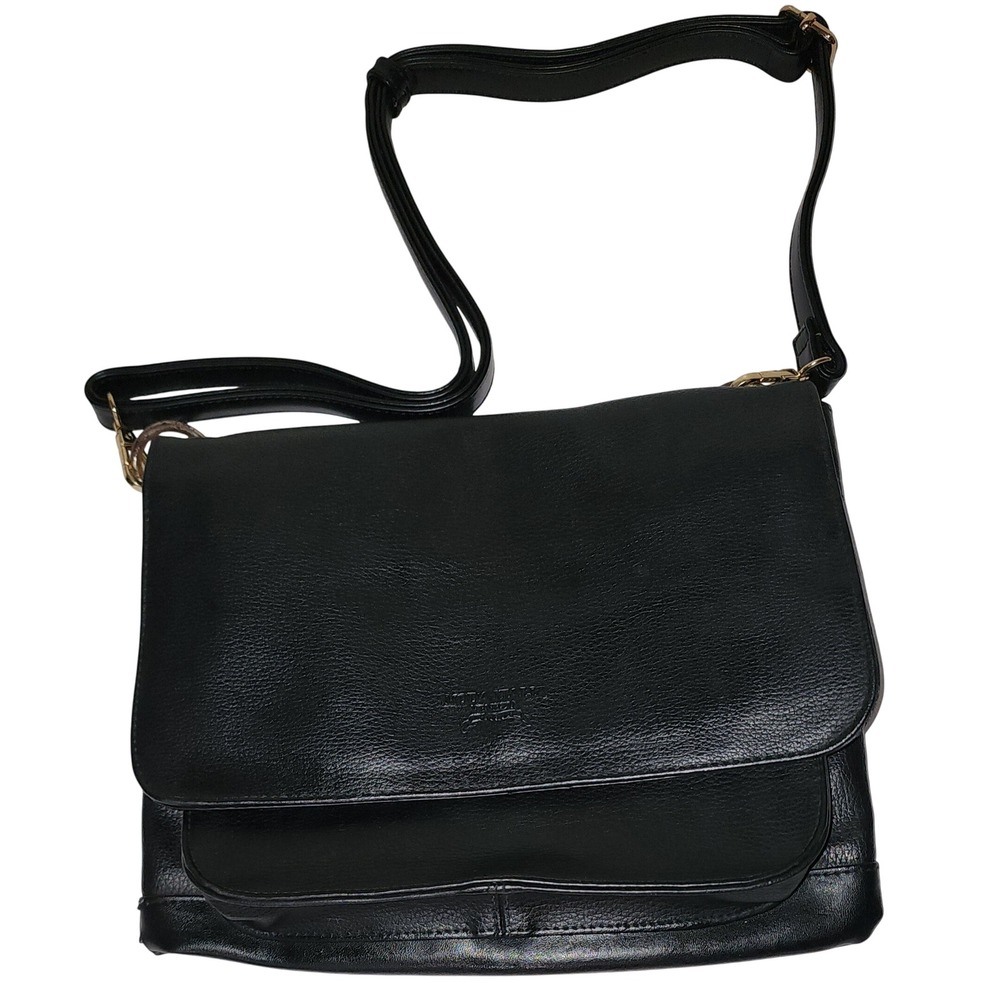 VTG Moda Italia Crossbody Bag Flapover Shoulder Bag & Adj New Strap *FLAWED